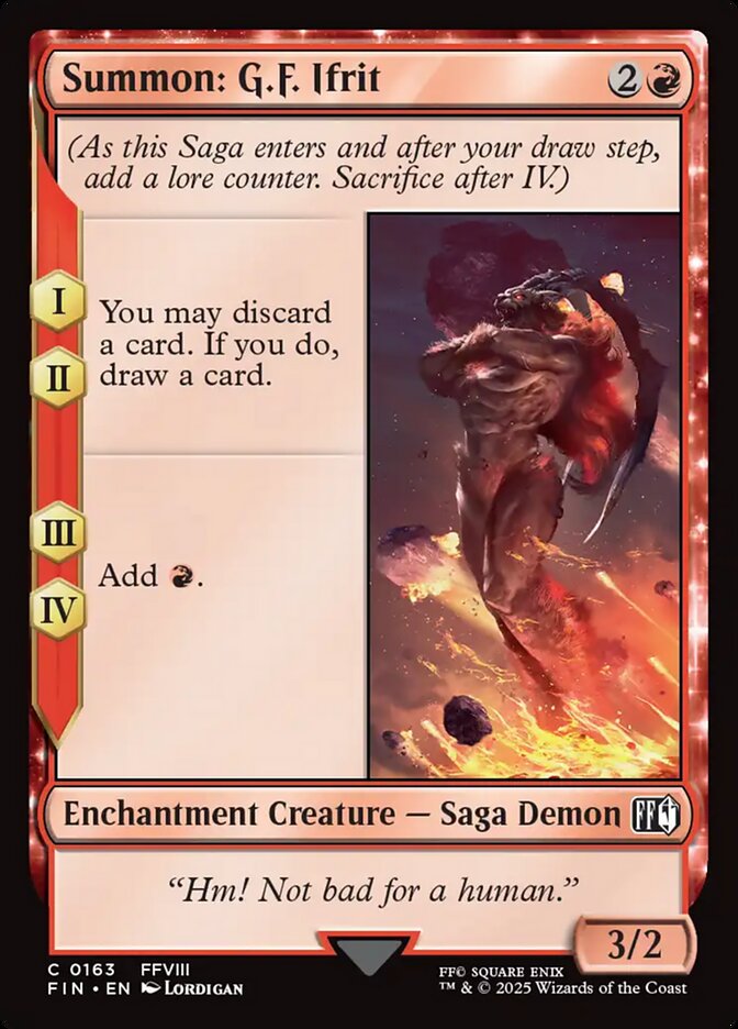Summon: G.F. Ifrit 163 (FINAL FANTASY) - Foil