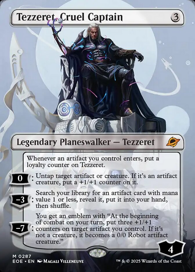 Tezzeret, Cruel Captain 287/276 (Edge of Eternities) - Borderless