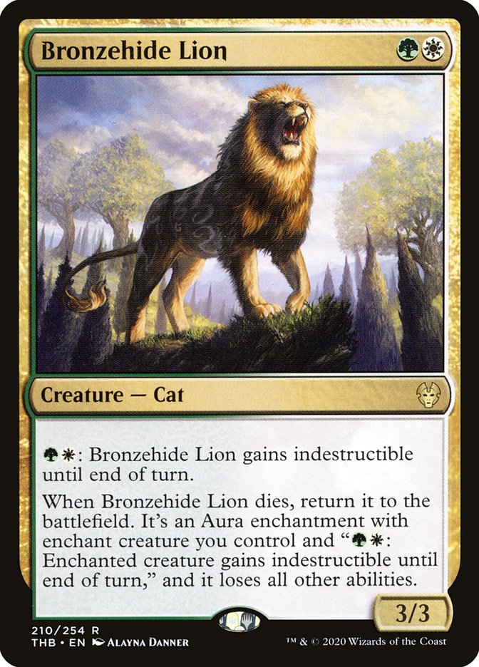 Bronzehide Lion 210/254 (Theros Beyond Death)