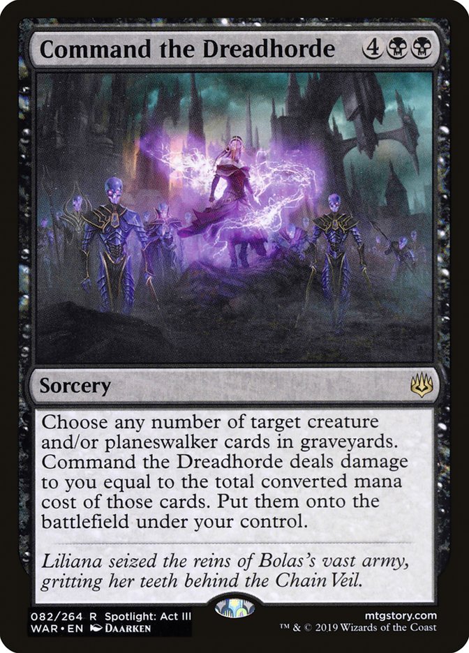 Command the Dreadhorde 82/264 (War of the Spark)