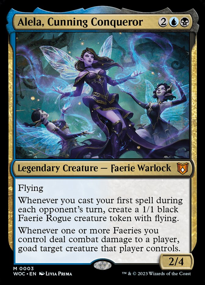 Alela, Cunning Conqueror 3 (Commander: Wilds of Eldraine) - Foil