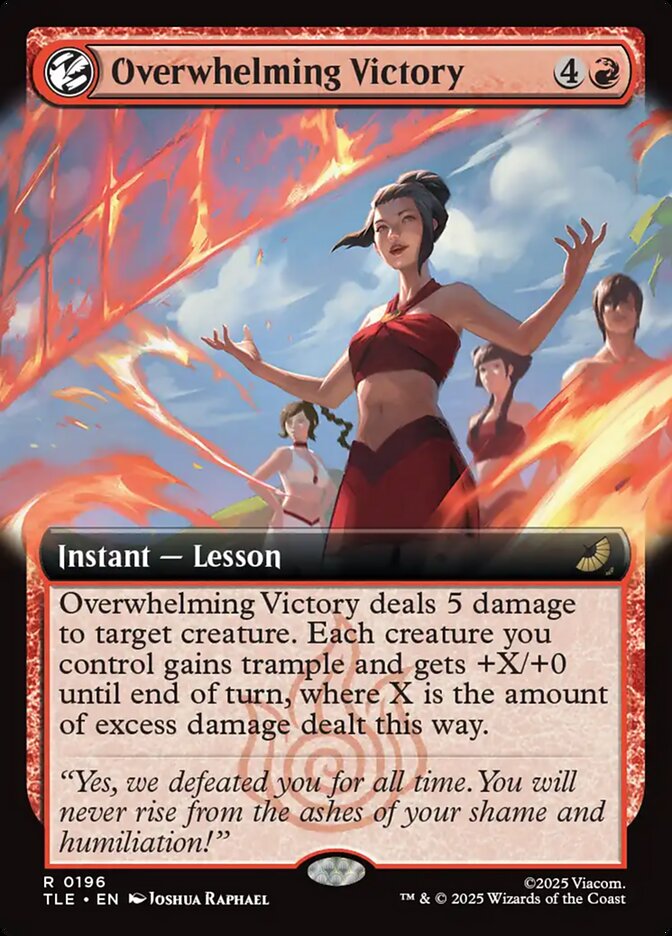 Overwhelming Victory 196/317 (Avatar: The Last Airbender: Eternal-Legal) - Extended Art