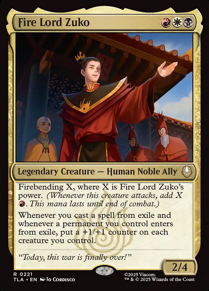Fire Lord Zuko 221 (Avatar: The Last Airbender)