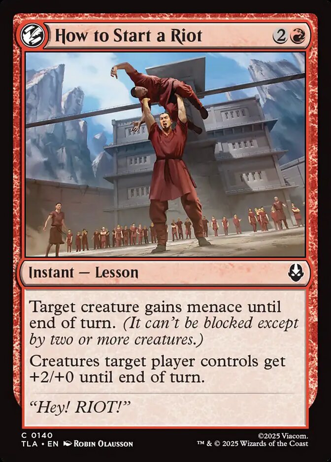 How to Start a Riot 140/286 (Avatar: The Last Airbender) - Foil