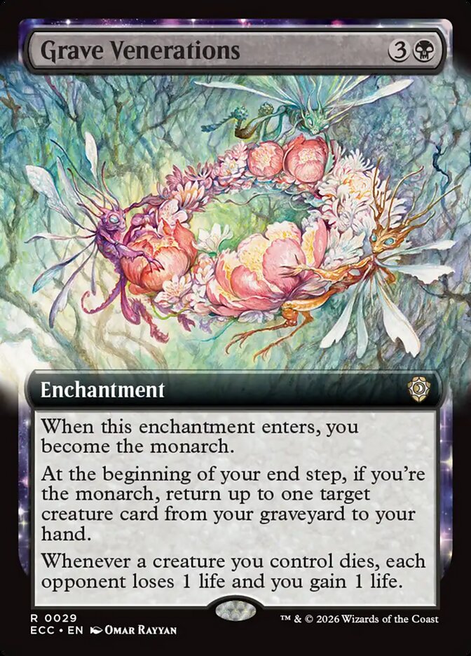Grave Venerations 29/176 (Commander: Lorwyn Eclipsed) - Extended Art