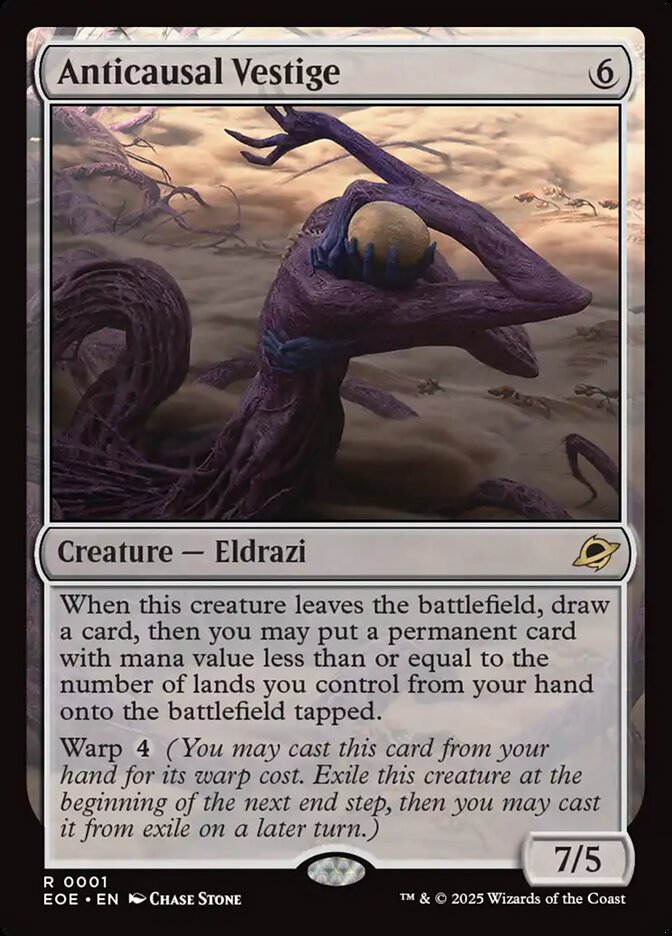 Anticausal Vestige 1/276 (Edge of Eternities) - Foil