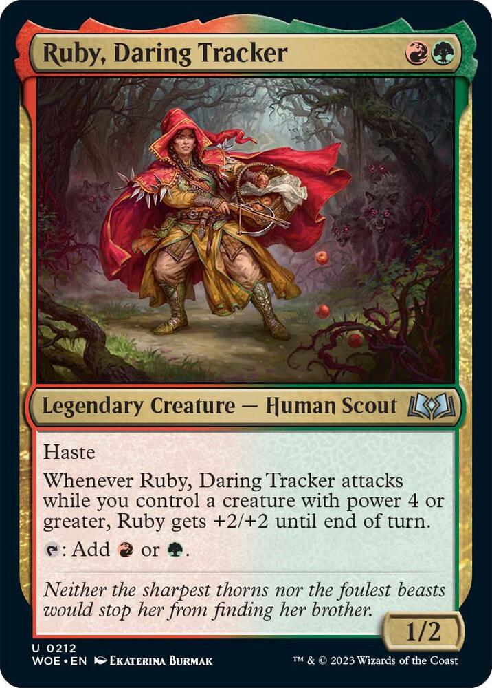 Ruby, Daring Tracker 212/276 (Wilds of Eldraine) - Foil