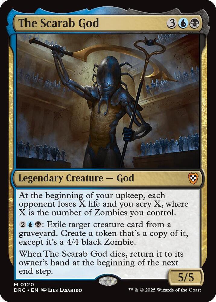 The Scarab God 120 (Commander: Aetherdrift)