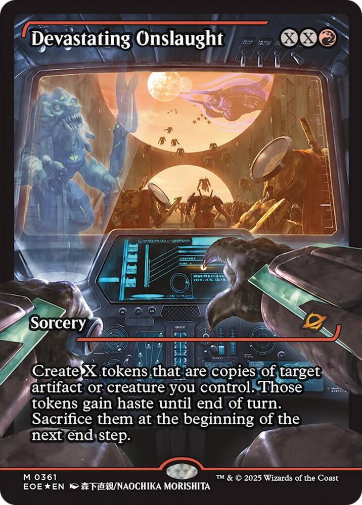 Devastating Onslaught 361/276 (Edge of Eternities) - Showcase Foil