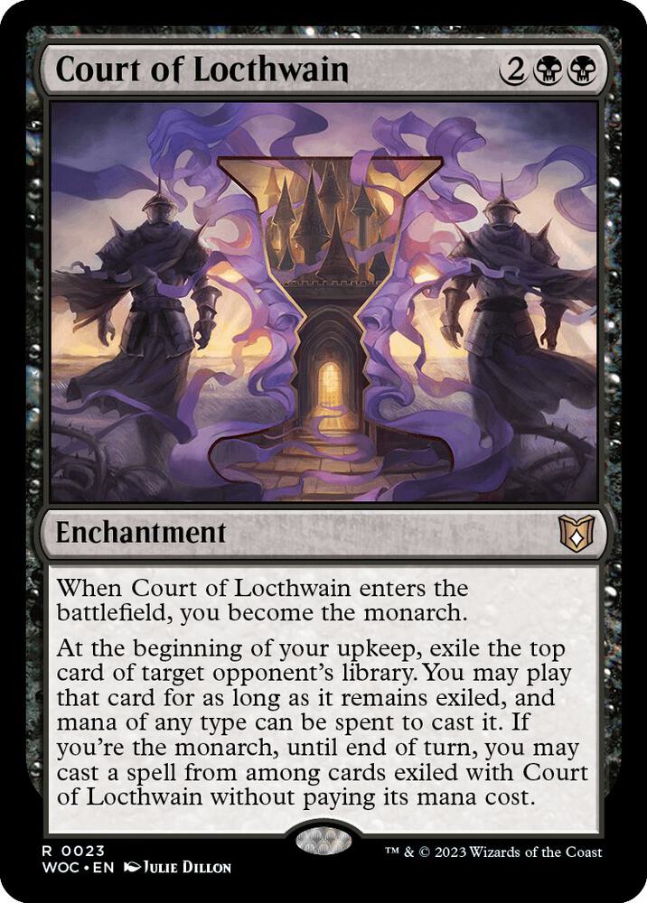 Court of Locthwain 23/173 (Commander: Wilds of Eldraine)