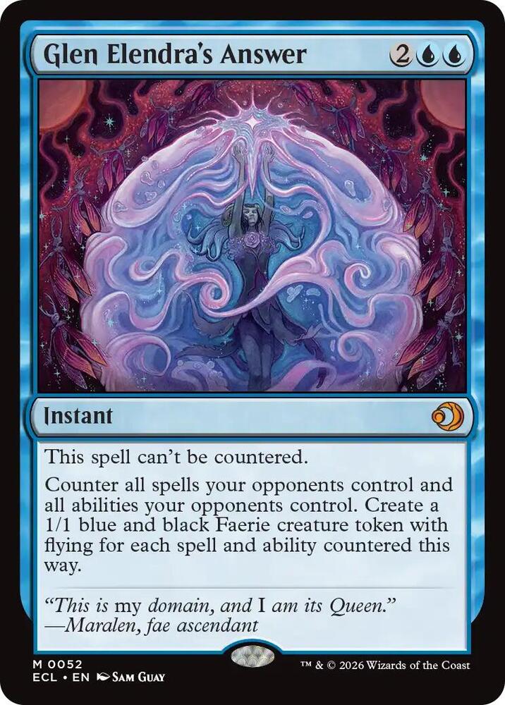 Glen Elendra's Answer 52 (Lorwyn Eclipsed) - Foil