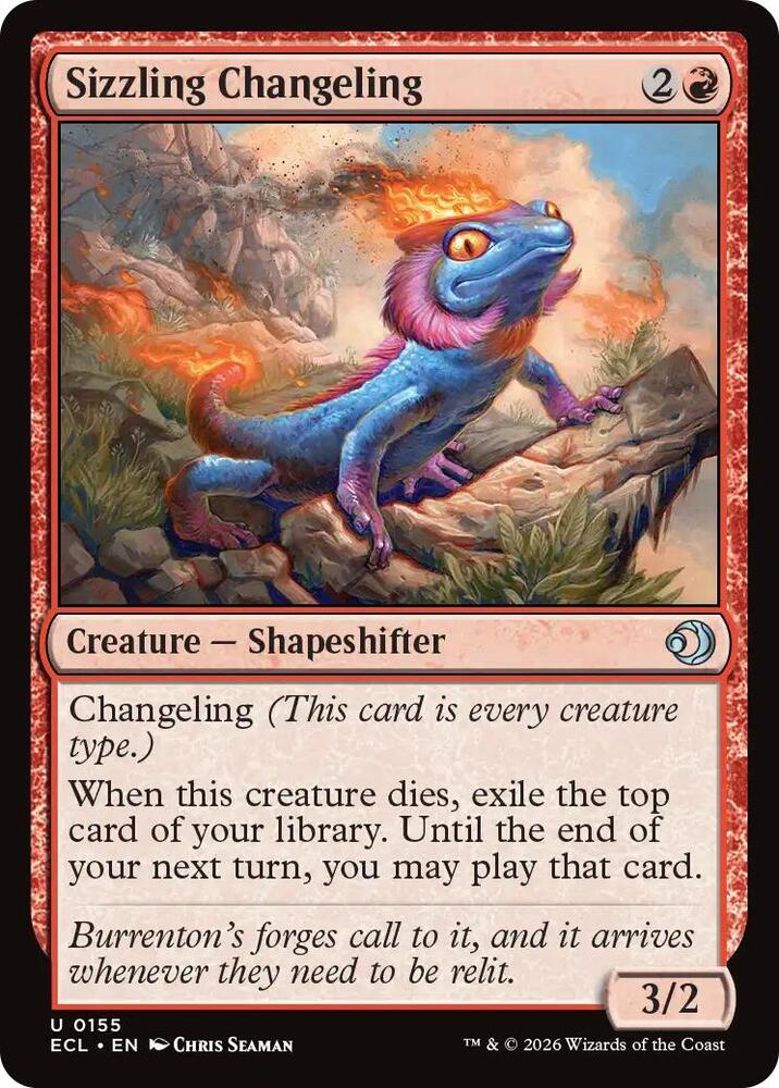 Sizzling Changeling 155/273 (Lorwyn Eclipsed) - Foil
