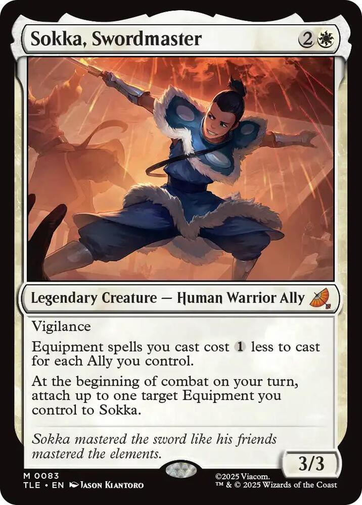 Sokka, Swordmaster 83 (Avatar: The Last Airbender: Eternal-Legal) - Foil