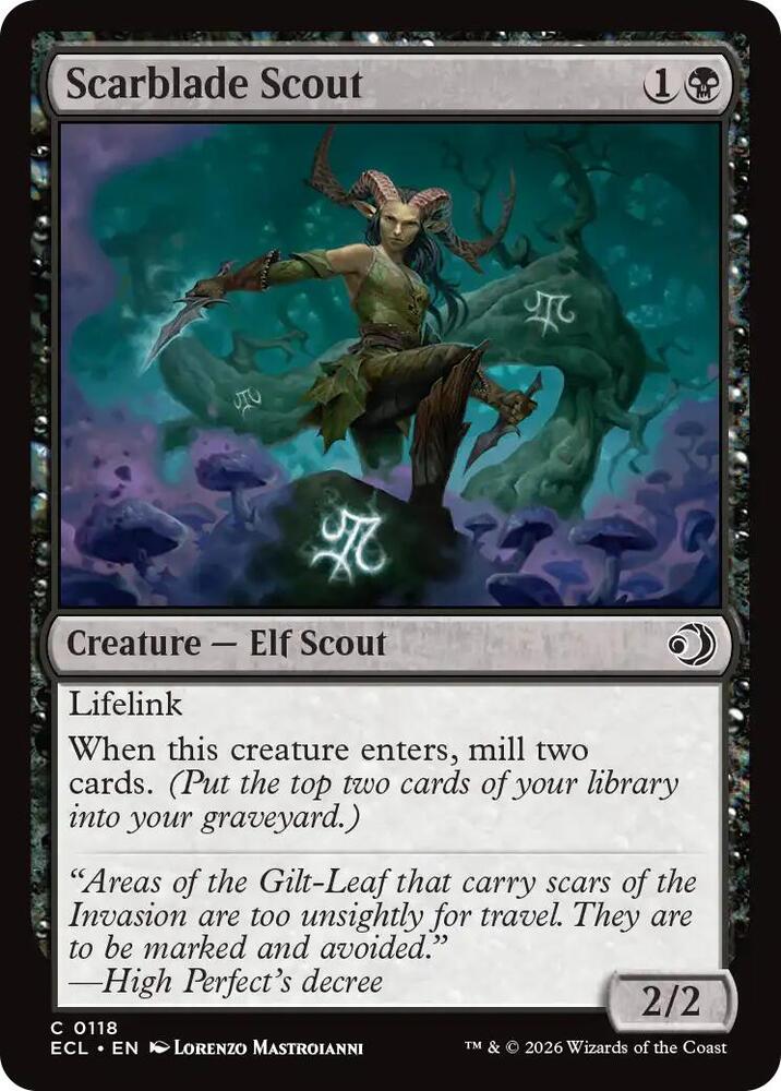 Scarblade Scout 118/273 (Lorwyn Eclipsed) - Foil