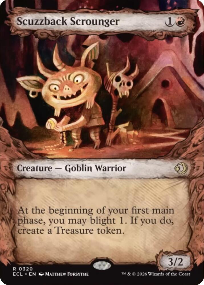 Scuzzback Scrounger 320 (Lorwyn Eclipsed) - Showcase Foil