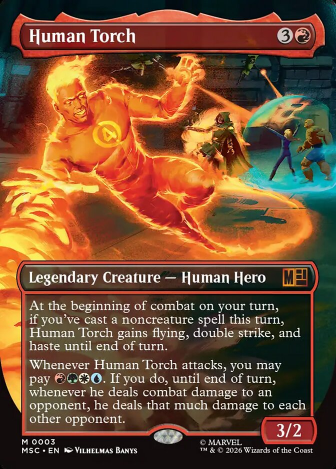 Human Torch 3 (Commander: Marvel Super Heroes) - Borderless