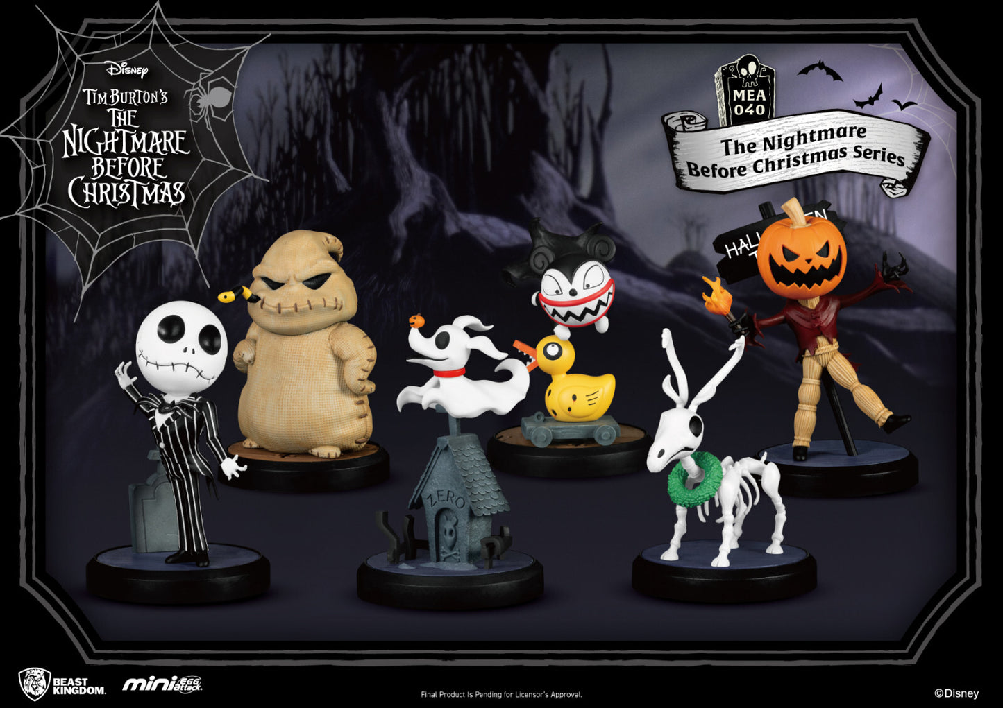 Beast Kingdom Mini Egg Attack The Nightmare Before Christmas Series Set - Vampire Teddy - Good Games