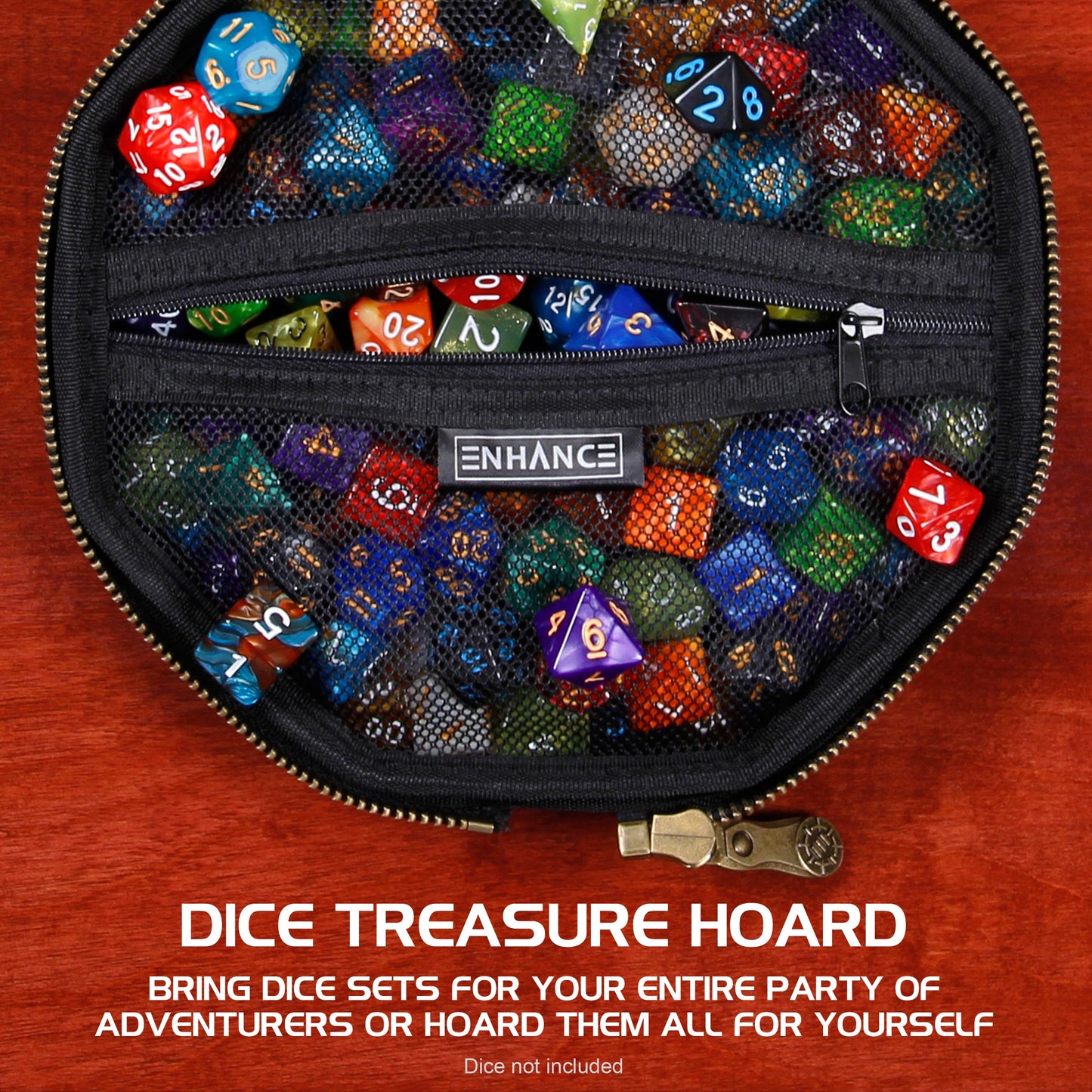 Enhance Tabletop Series RPG Dice Case Black - Good Games