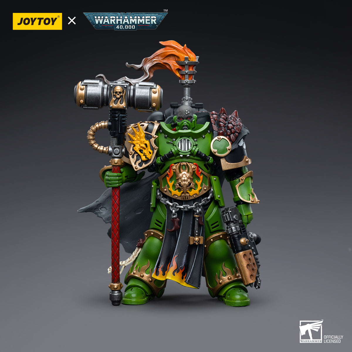 Warhammer Collectibles: 1/18 Scale Salamanders Captain Adrax Agatone - Good Games