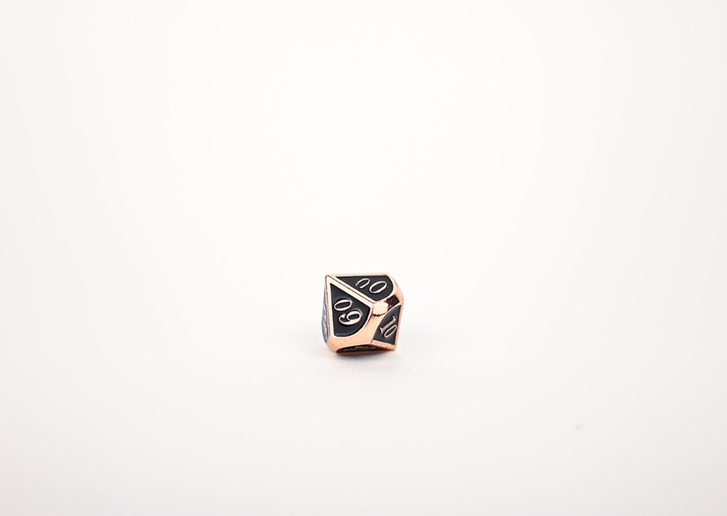LPG Dice Set - Metal RPG Serif Black/Brass - Good Games