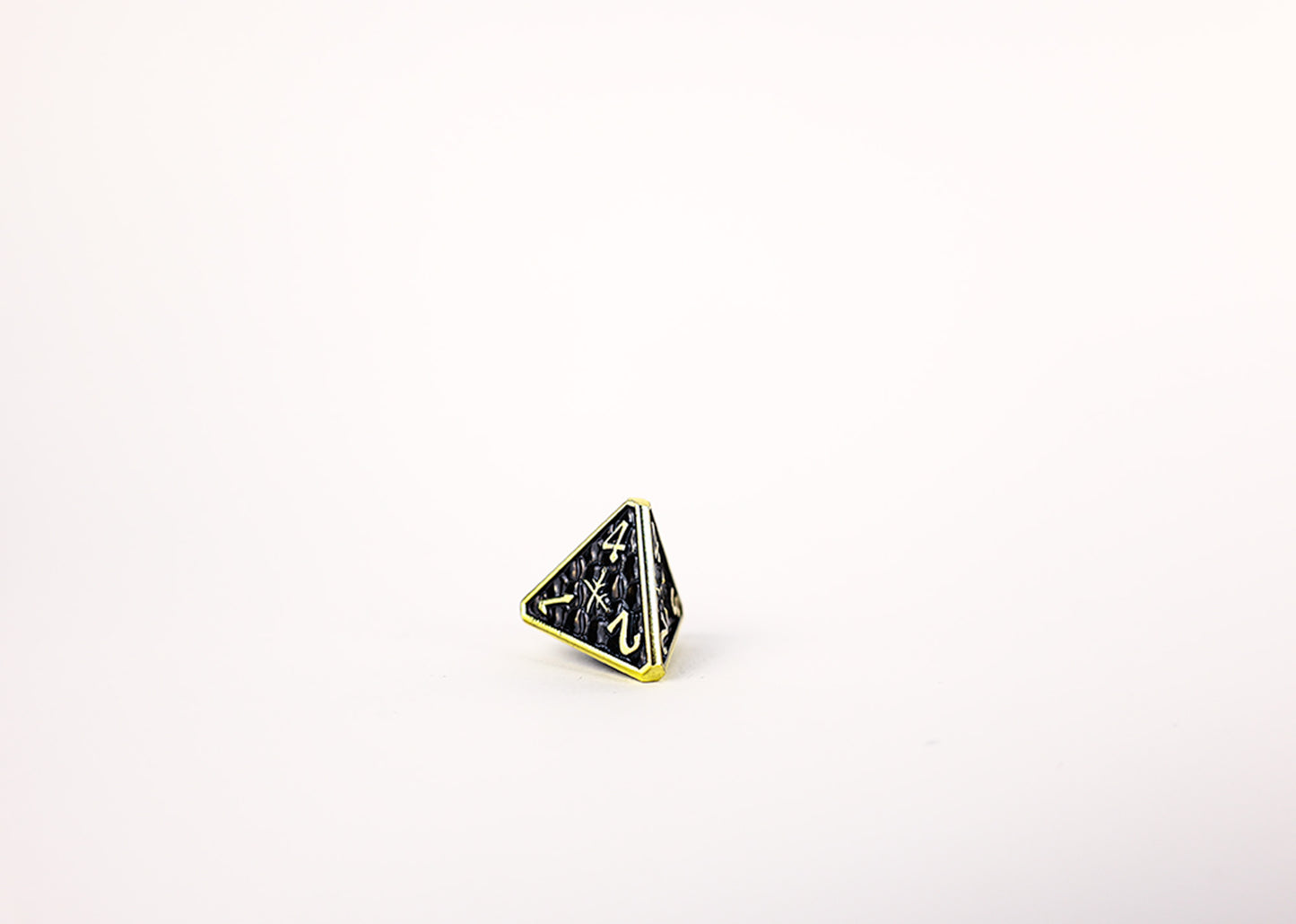 LPG Dice Set - Metal RPG Draco Bright Black/Gold - Good Games
