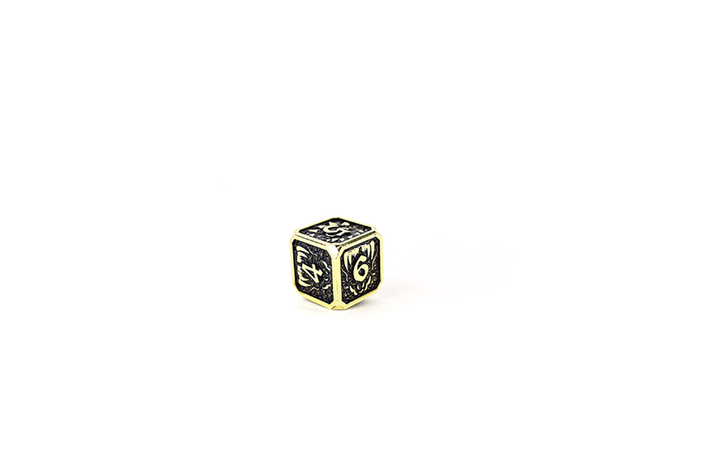 LPG Dice Set - Metal RPG Draco Bright Black/Gold - Good Games