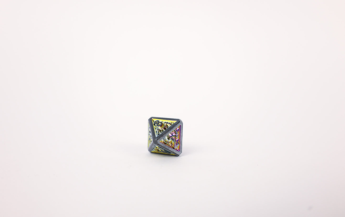 LPG Dice Set - Metal RPG Draco Bright Rainbow/Silver - Good Games