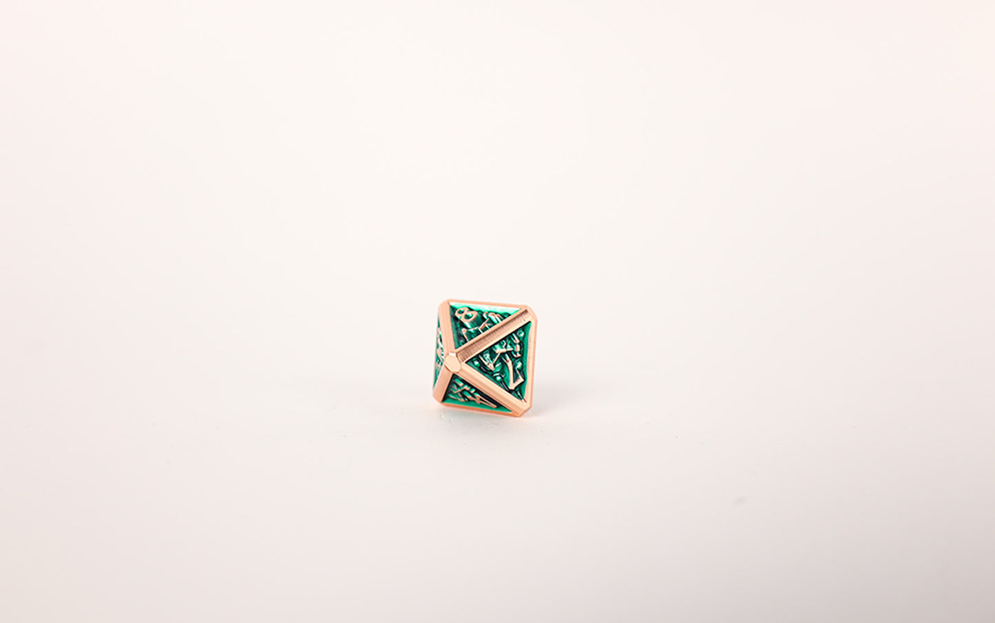 LPG Dice Set - Metal RPG Draco Dark Green/Brass - Good Games