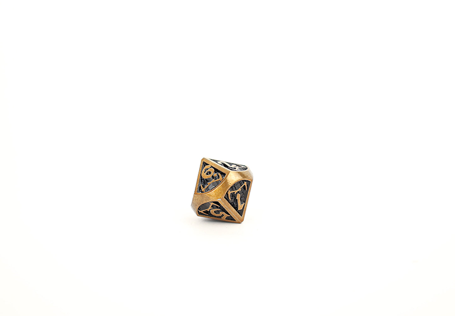 LPG Dice Set - Metal RPG Draco Dark Black/Gold - Good Games