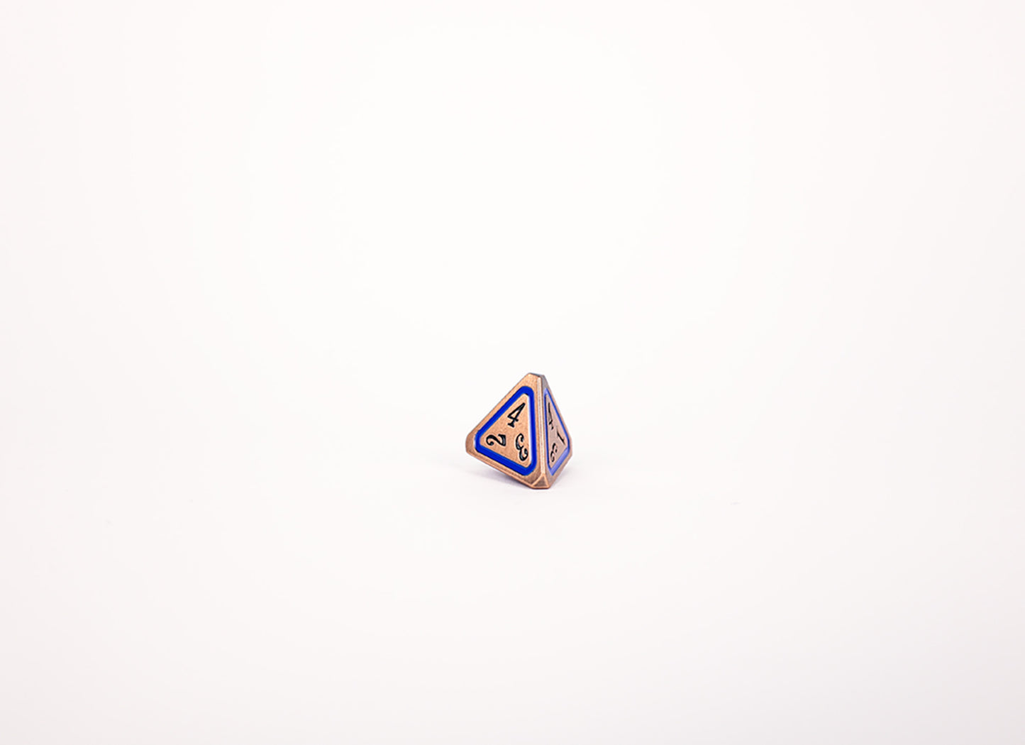 LPG Dice Set - Metal RPG Concentric Blue/Black/Brass - Good Games