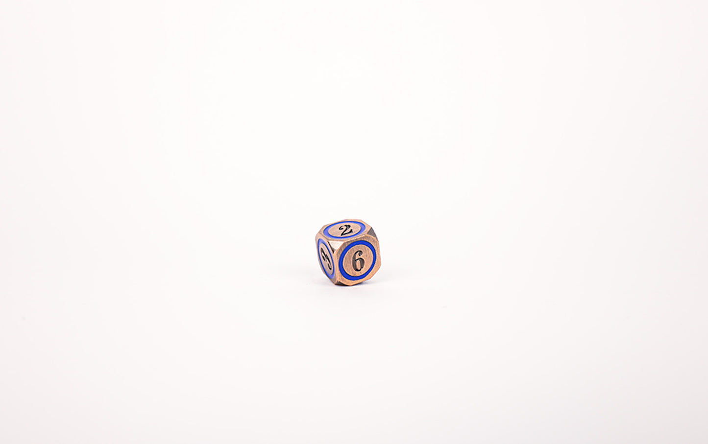 LPG Dice Set - Metal RPG Concentric Blue/Black/Brass - Good Games