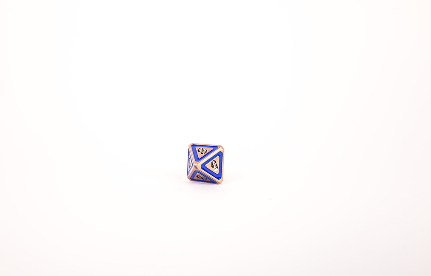 LPG Dice Set - Metal RPG Concentric Blue/Black/Brass - Good Games