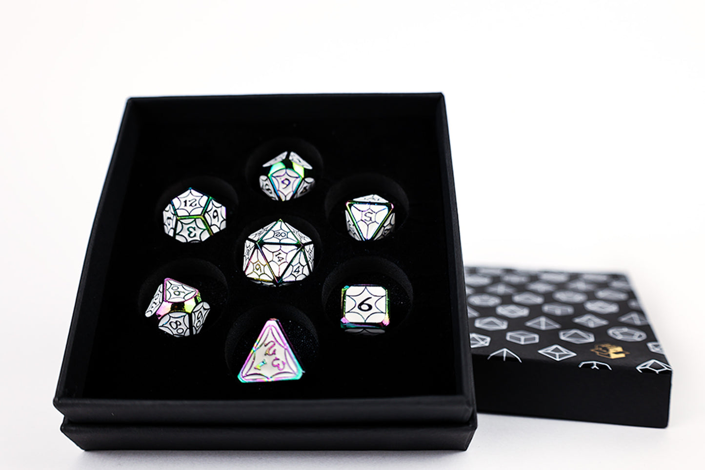 LPG Dice Set - Metal RPG Leadlight Dazzle Bright - Good Games