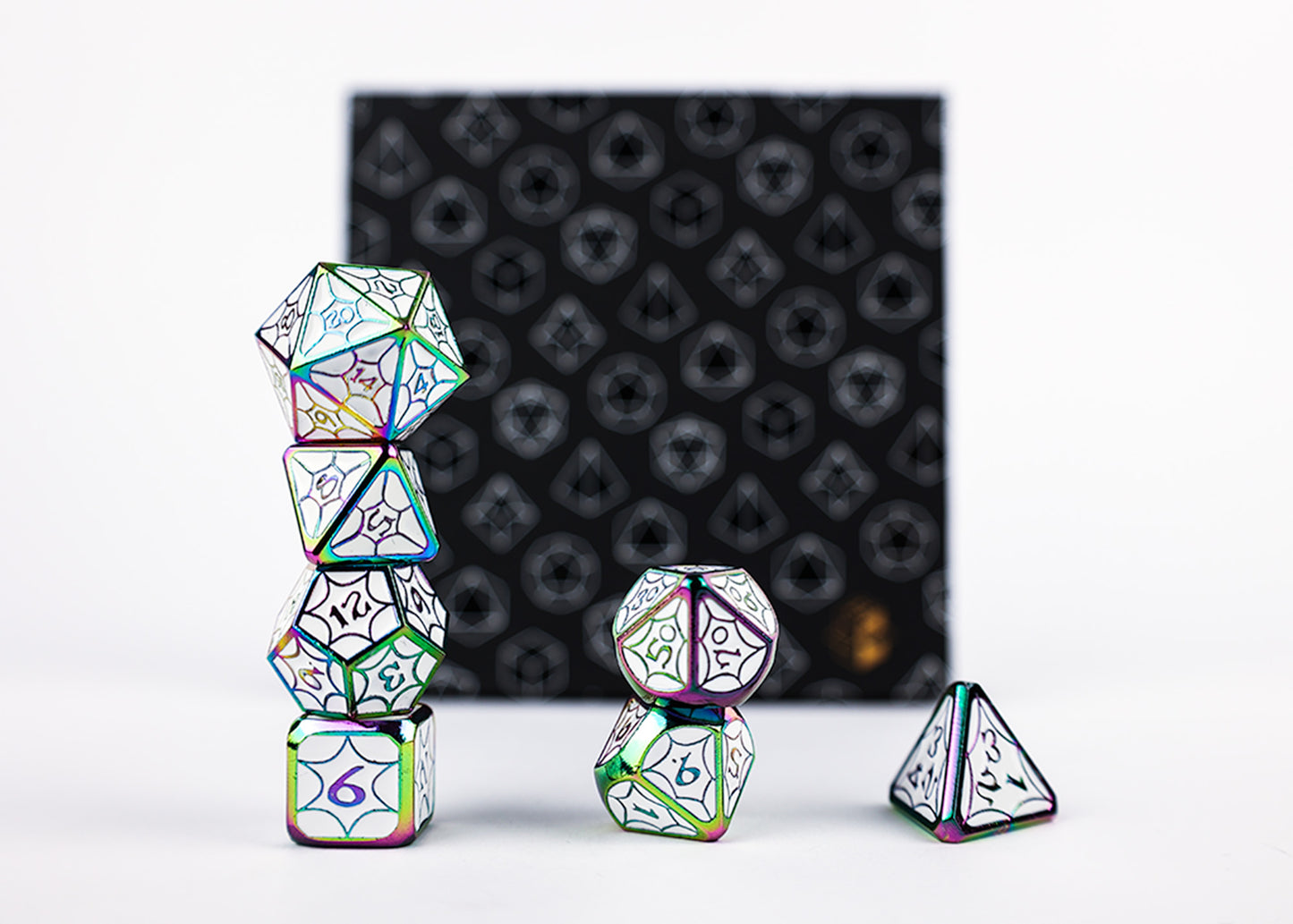 LPG Dice Set - Metal RPG Leadlight Dazzle Bright - Good Games