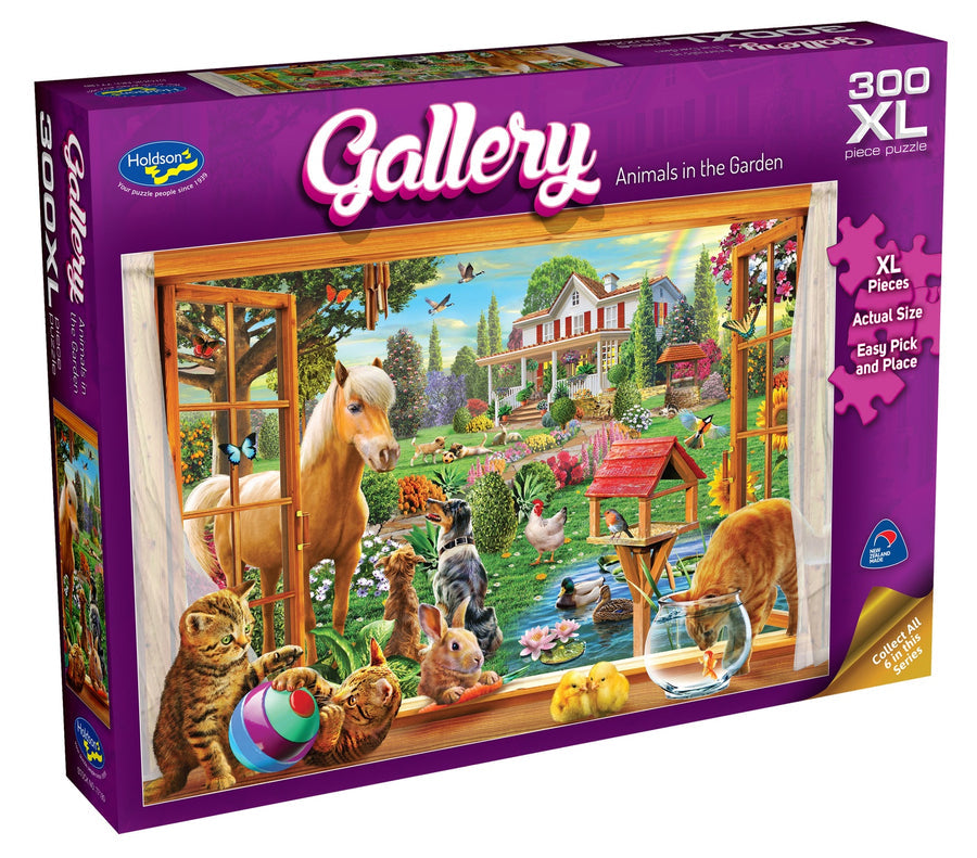 Holdson - Animal In The Garden Gallery 300pc Xl Jigsaw - Good Games