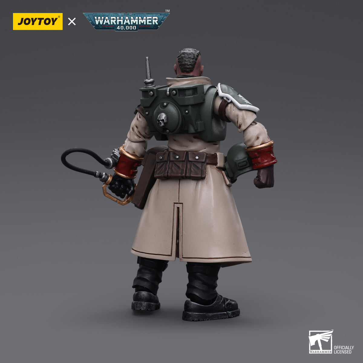Warhammer Collectibles: 1/18 Scale Astra Militarum Cadian Command Squad Commander with Power Sword - Good Games