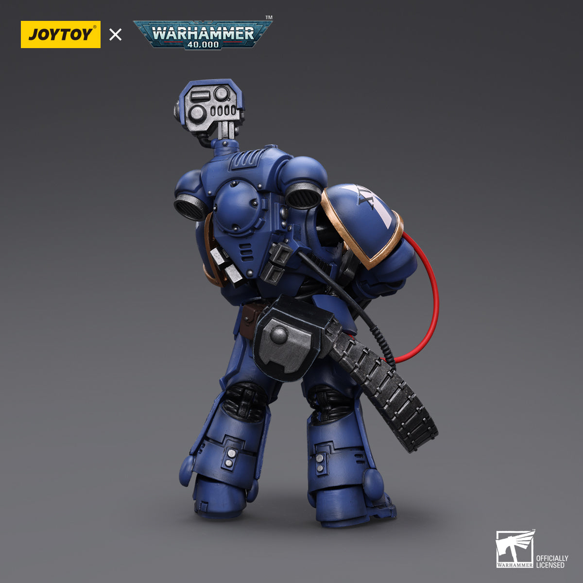 Warhammer Collectibles: 1/18 Scale Ultramarines Desolation Marine with Castellan Launcher Superfrag - Good Games