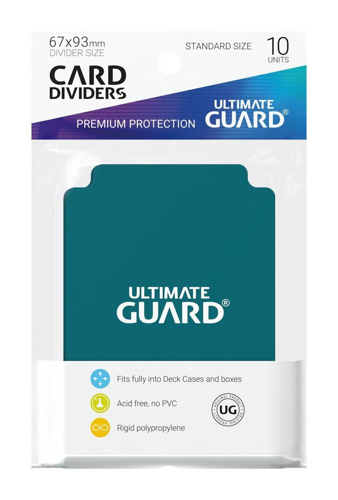 Ultimate Guard Card Dividers Standard Size Petrol Blue (10) - Good Games