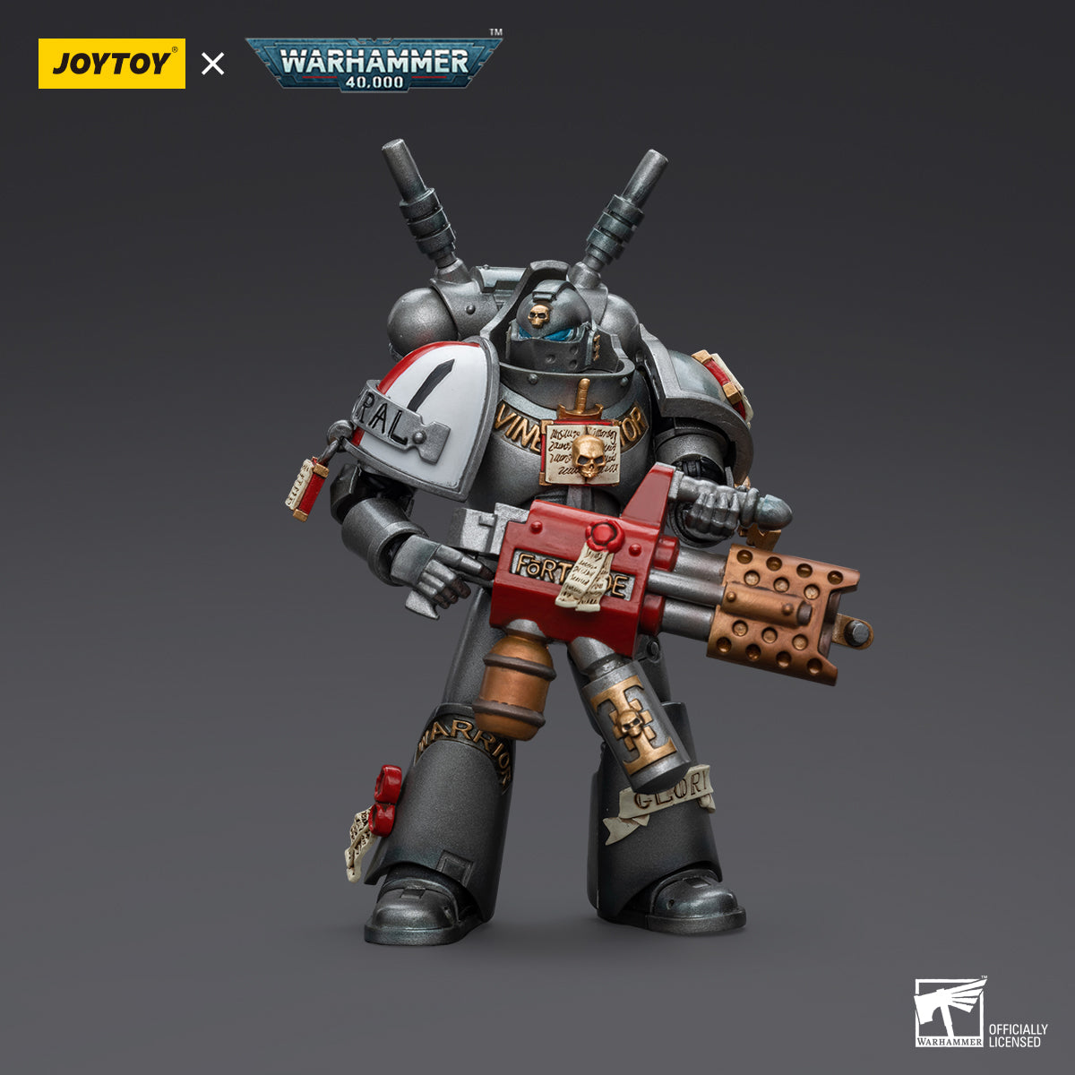 Warhammer Collectibles: 1/18 Scale Grey Knights Interceptor Squad Interceptor with Incinerator - Good Games