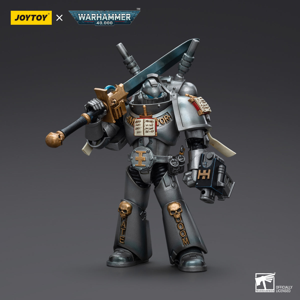 Warhammer Collectibles: 1/18 Scale Grey Knights Interceptor Squad Interceptor with Storm Bolter - Good Games