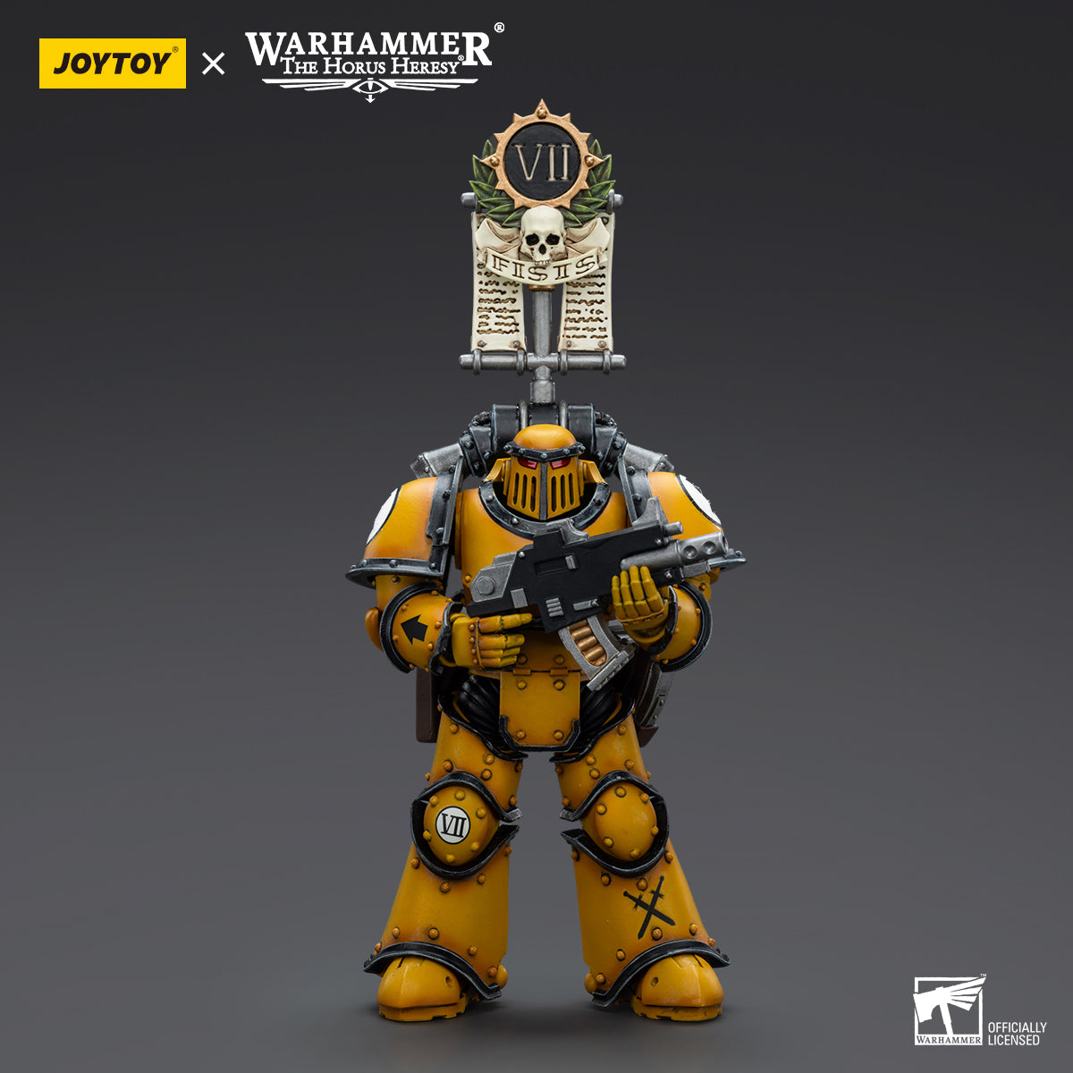 Warhammer Collectibles: 1/18 Scale Imperial Fists Legion MkIII Tactical Squad Sgt with Power Sword - Good Games