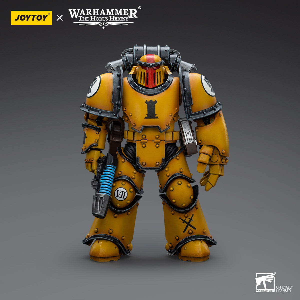 Warhammer Collectibles: 1/18 Scale Imperial Fists Legion MkIII Tactical Squad Sergeant with Pwr Fist - Good Games
