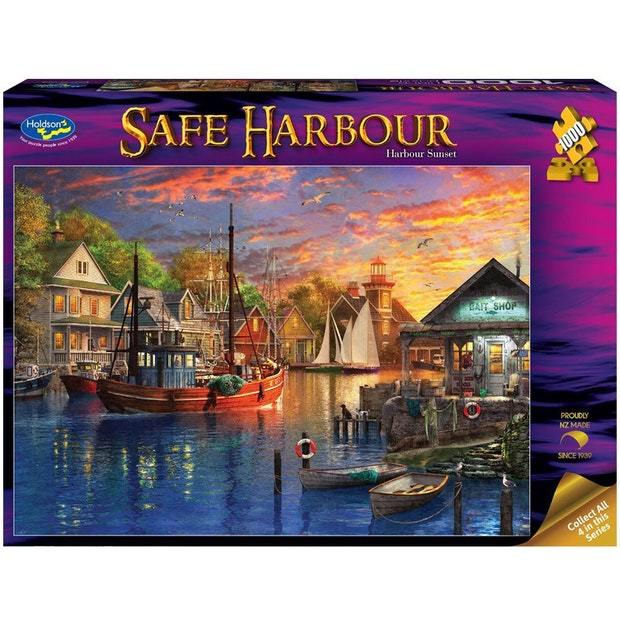 Holdson - Safe Harbour - Sunset 1000 Piece Jigsaw - Good Games
