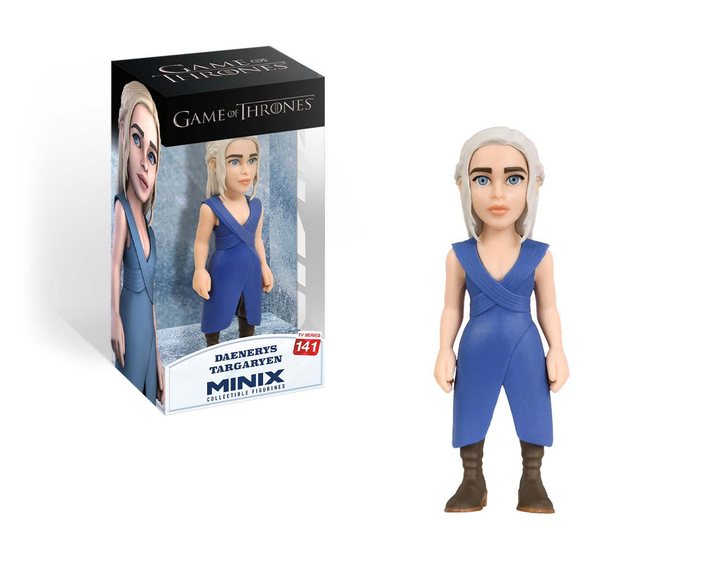 Figure boxed in Game of Thrones packaging with Daenerys name and show branding
