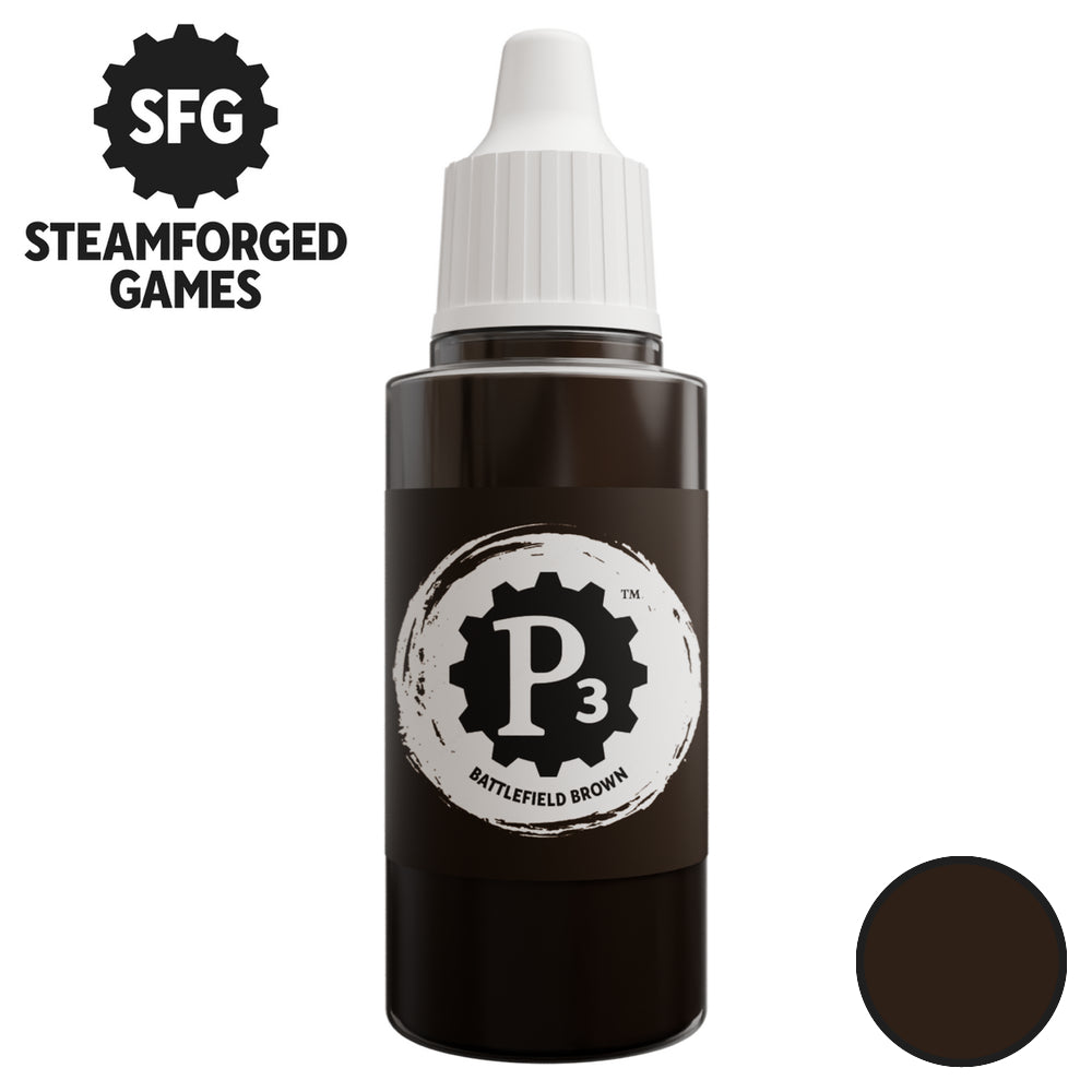 Steamforged Games P3 Paint 18ml - Battlefield Brown - Good Games