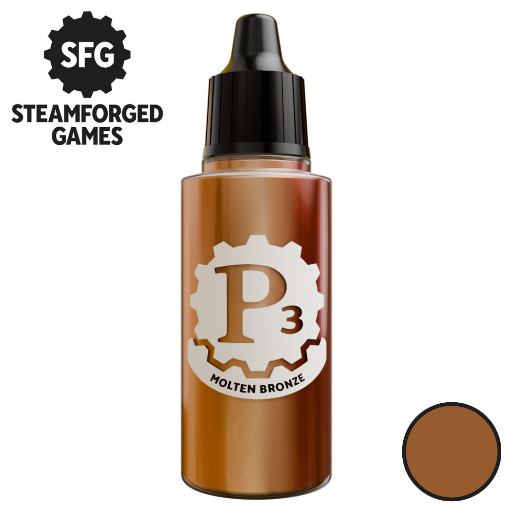 Steamforged Games P3 Paint 18ml - Metallics Molten Bronze - Good Games