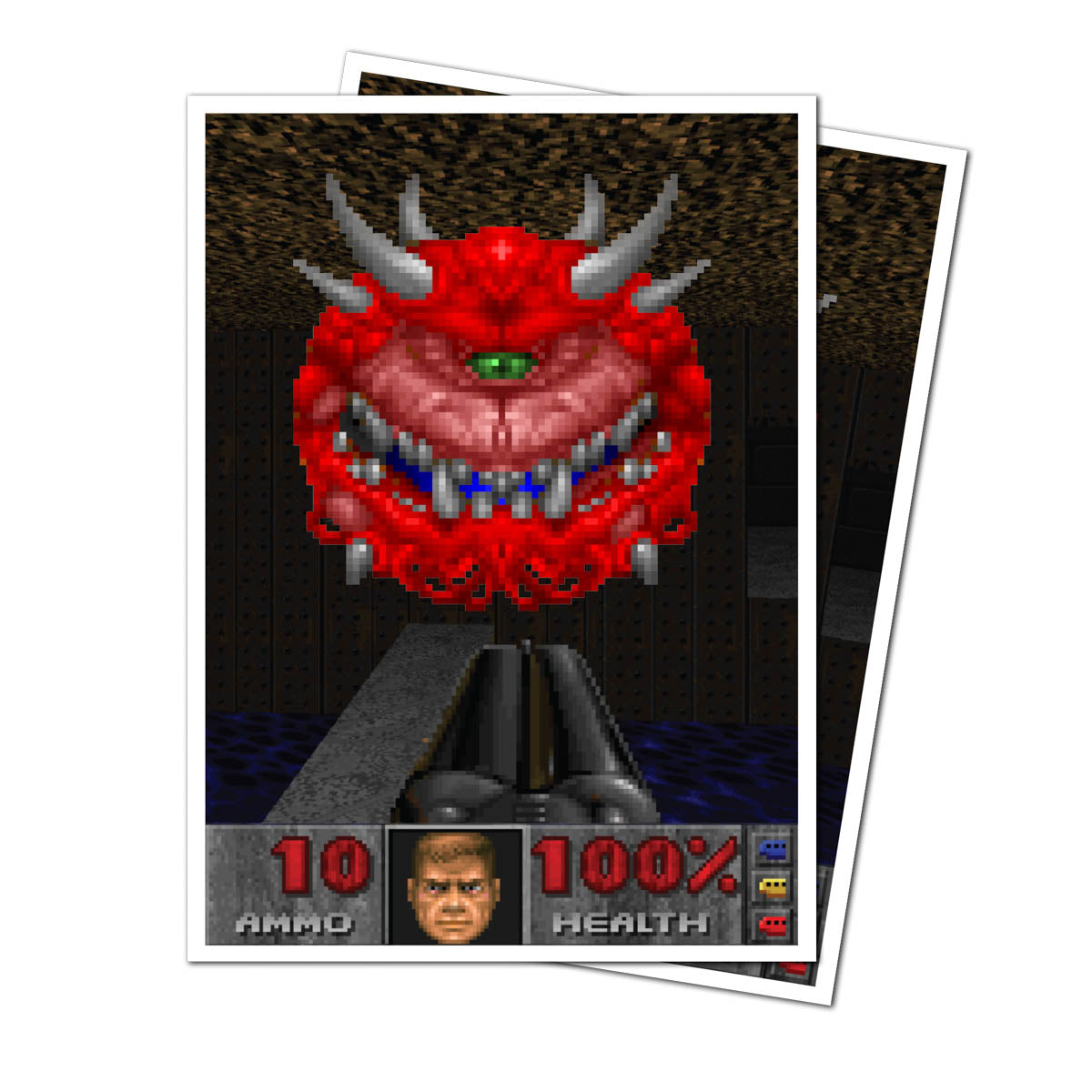 Ultra Pro: DOOM 105ct Apex Deck Protector Sleeves Cacodemon (UP16621) (Preorder) - Good Games