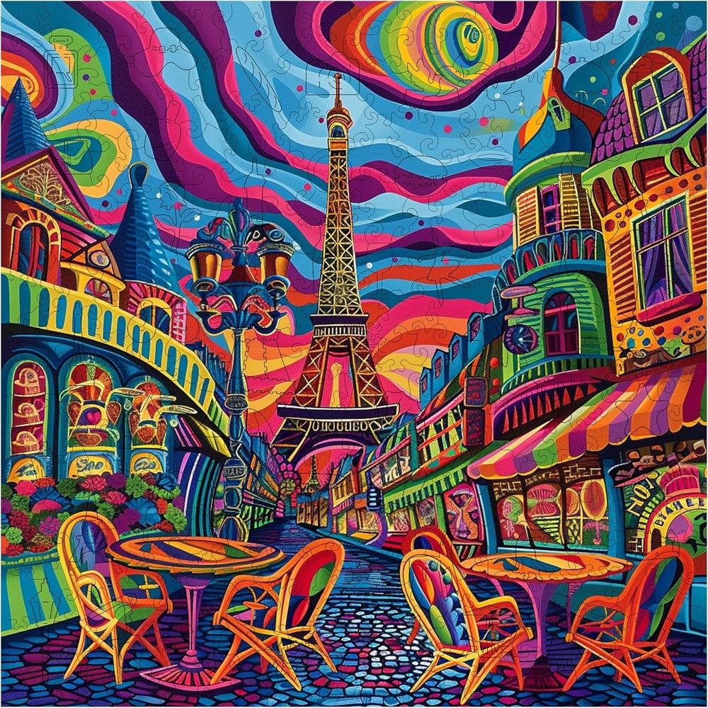 Trippy Puzzles - 300 Piece Wood Jigsawparisian Prism