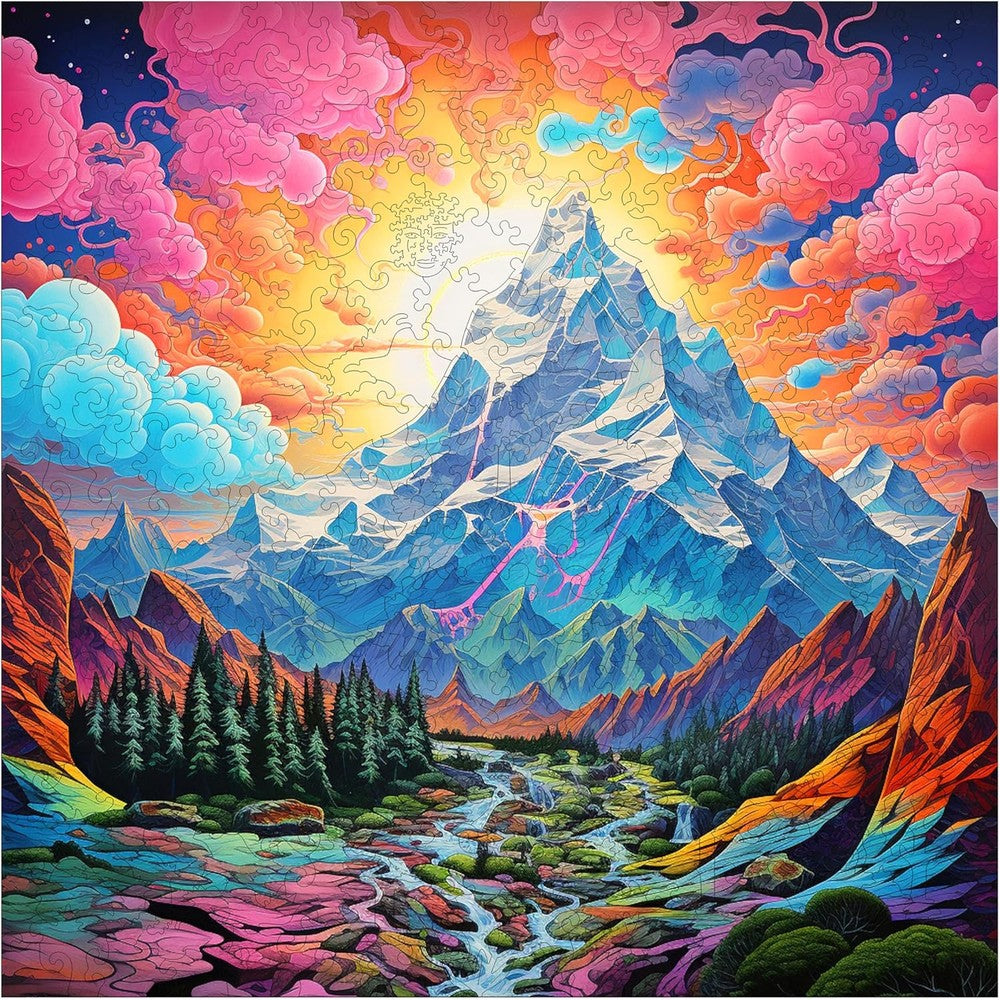 Trippy Puzzles - 300 Piece Wood Jigsaw Rocky Ridges