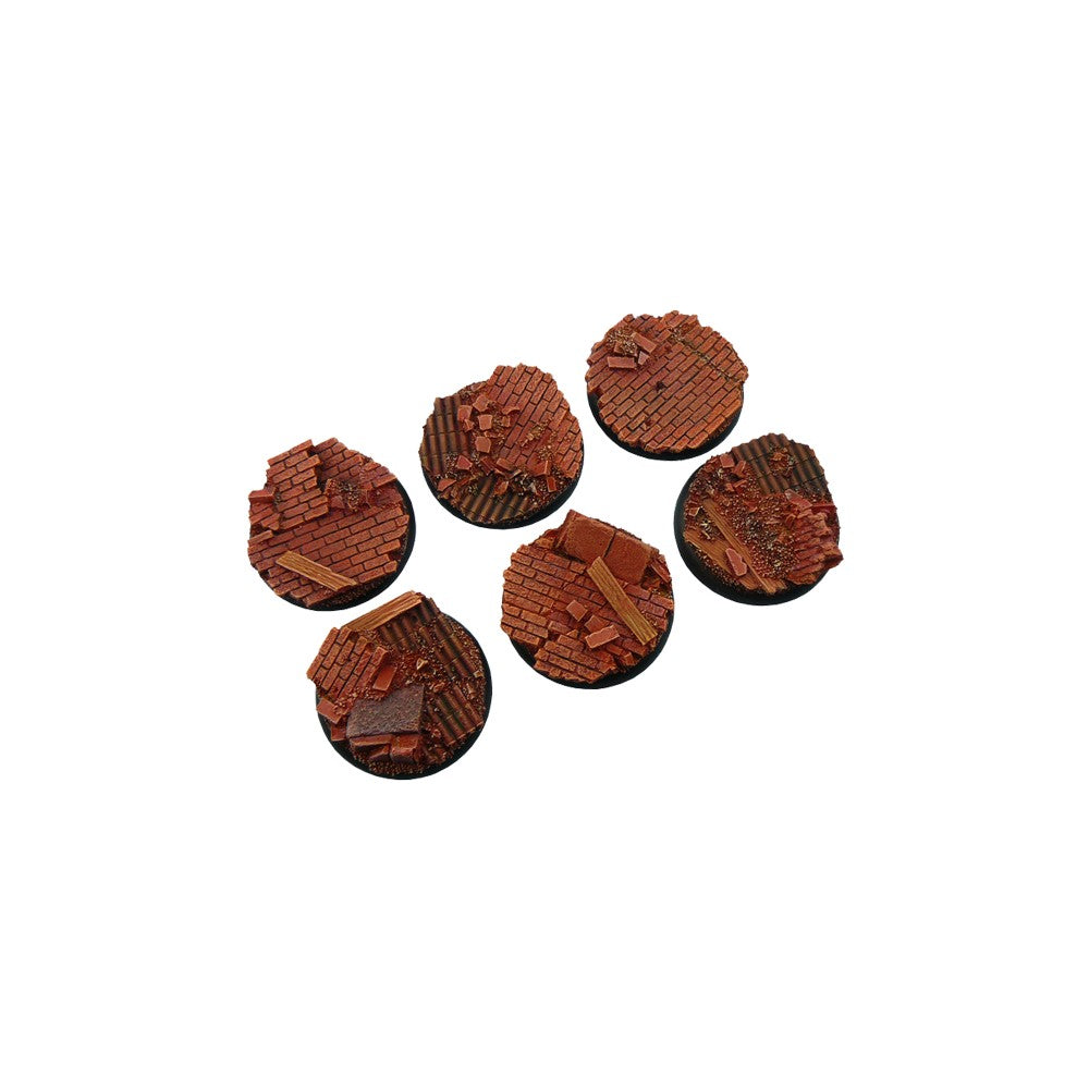 Micro Art Studio - Resin Wide Lip Round Bases - Old Factory Bases - Round 40mm - 2 Pieces